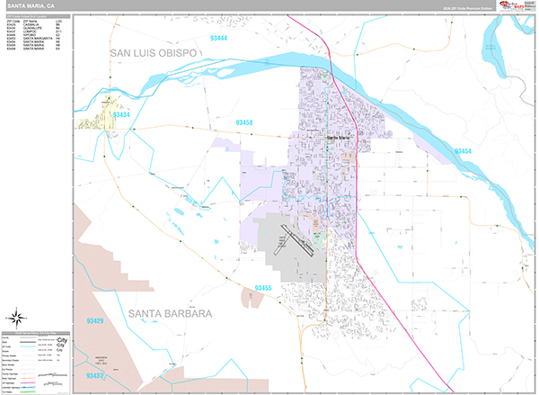 Santa Maria Map Premium Style